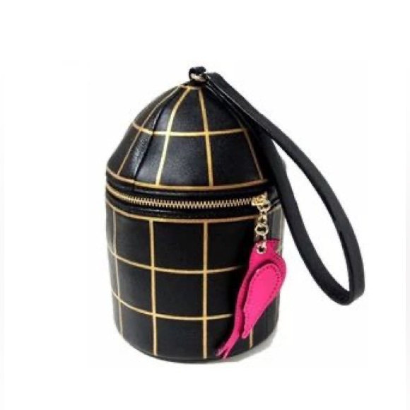 Kate Spade Jade Drive Leather Birdcage Wristlet, Black - Picture 3 of 6